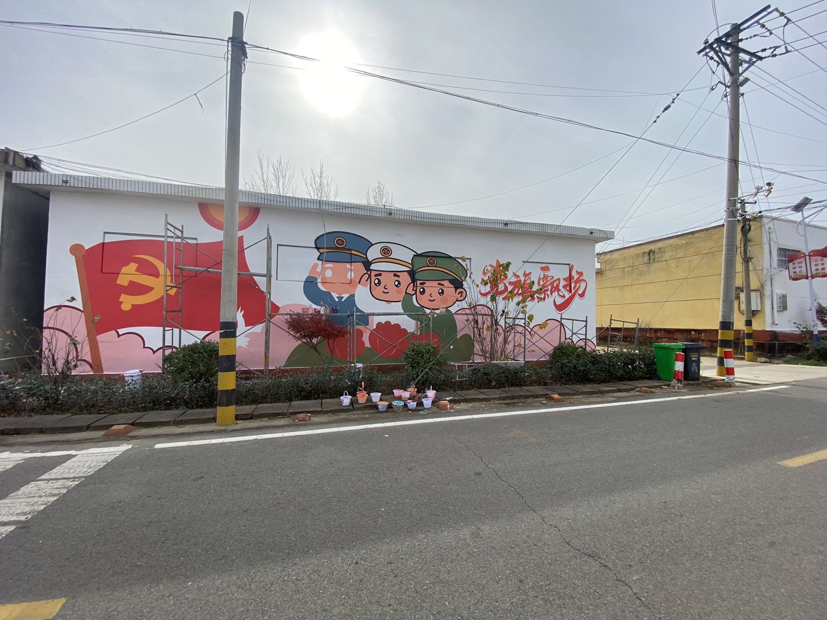 临沂乡村文化墙 临沂乡村振兴墙绘